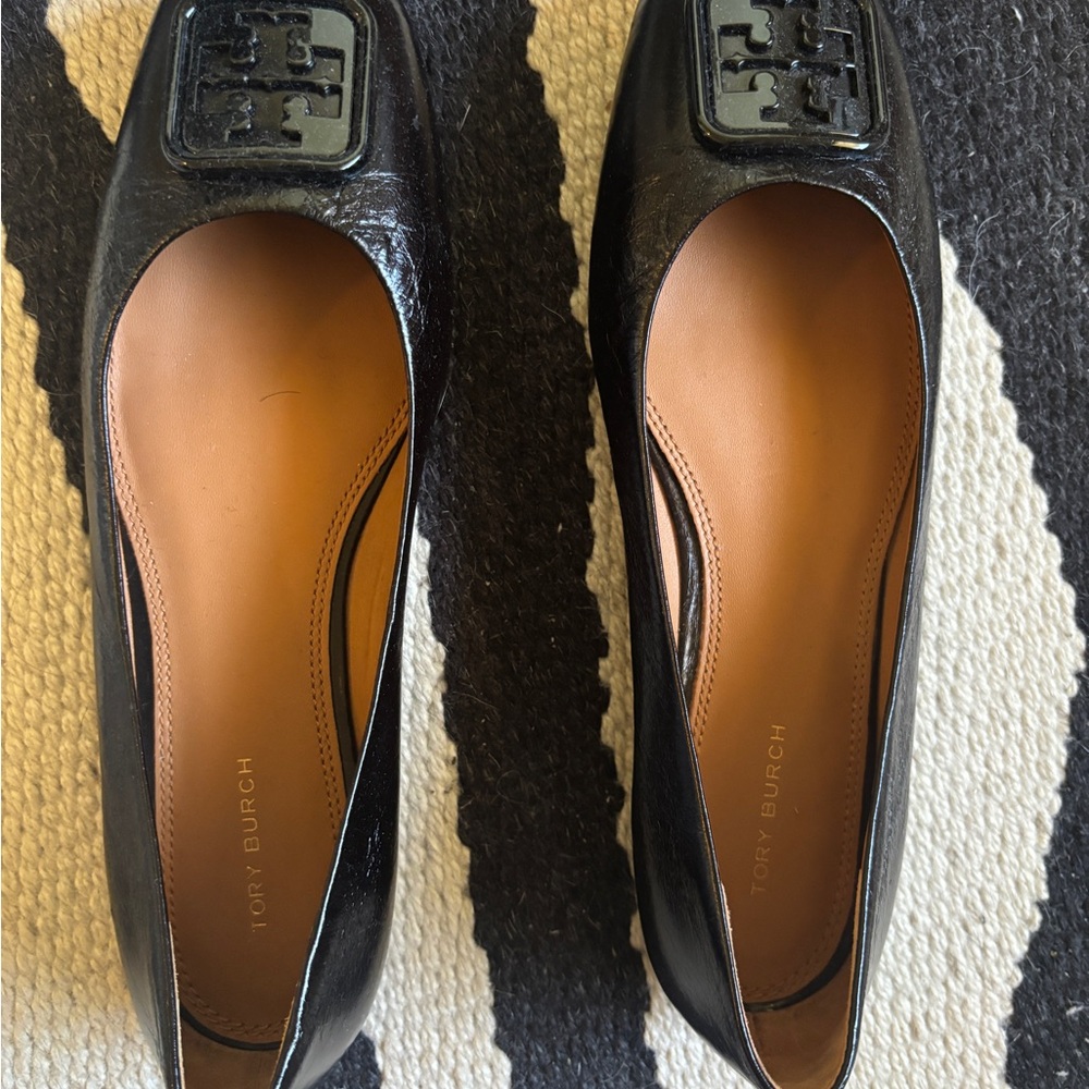 Tory Burch Black Leather Loafers - Picture 3 of 7